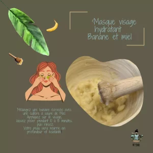 Masque soin visage à la banane